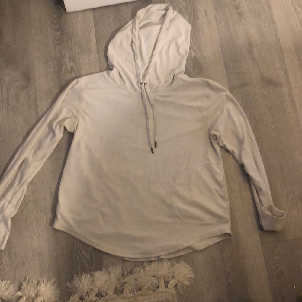 Cream thin hoodie